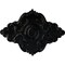 Ekena Millwork Piedmont Ceiling Medallion (Fits Canopies up to 6 1/2"), 67 1/8"W x 48 5/8"H x 1 7/8"P, Black Pearl CM67PEBPS - alternate 1